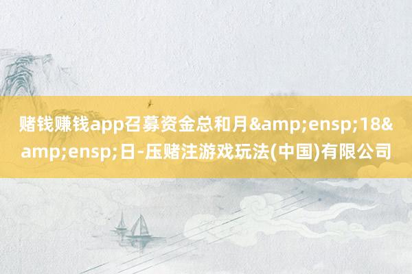赌钱赚钱app召募资金总和月 18 日-压赌注游戏玩法(中国)有限公司