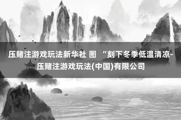压赌注游戏玩法新华社 图  “刻下冬季低温清凉-压赌注游戏玩法(中国)有限公司