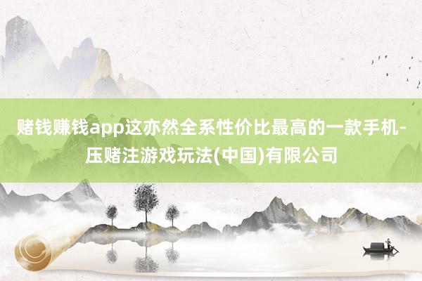 赌钱赚钱app这亦然全系性价比最高的一款手机-压赌注游戏玩法(中国)有限公司