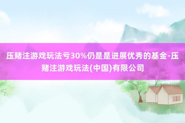 压赌注游戏玩法亏30%仍是是进展优秀的基金-压赌注游戏玩法(中国)有限公司