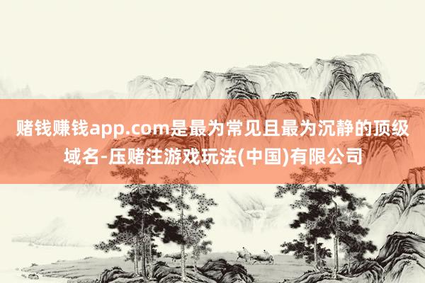赌钱赚钱app.com是最为常见且最为沉静的顶级域名-压赌注游戏玩法(中国)有限公司