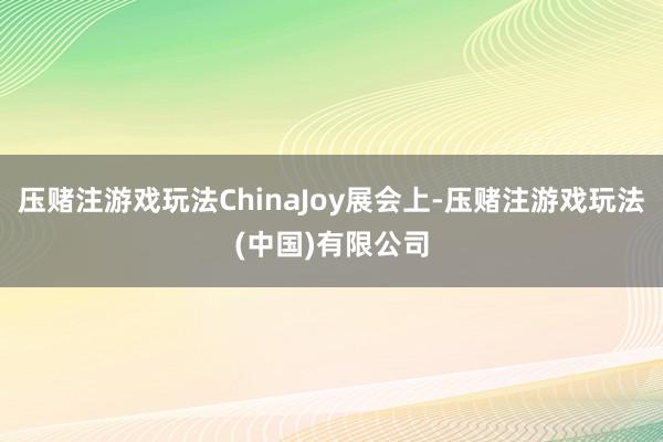 压赌注游戏玩法ChinaJoy展会上-压赌注游戏玩法(中国)有限公司