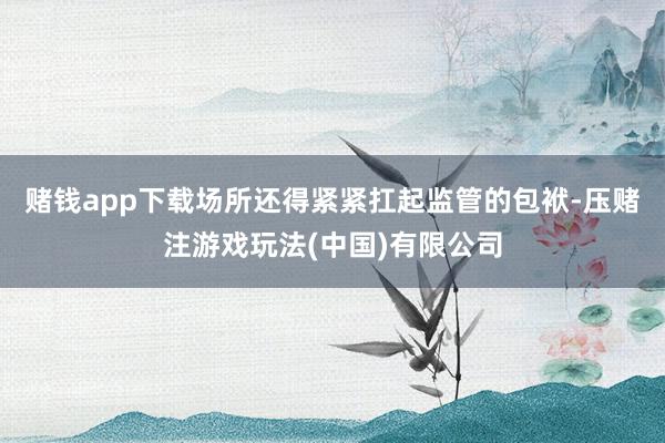 赌钱app下载场所还得紧紧扛起监管的包袱-压赌注游戏玩法(中国)有限公司