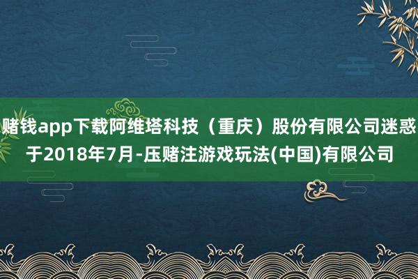 赌钱app下载阿维塔科技（重庆）股份有限公司迷惑于2018年7月-压赌注游戏玩法(中国)有限公司