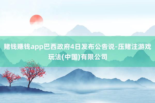赌钱赚钱app巴西政府4日发布公告说-压赌注游戏玩法(中国)有限公司