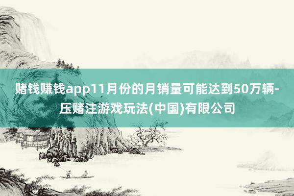 赌钱赚钱app11月份的月销量可能达到50万辆-压赌注游戏玩法(中国)有限公司
