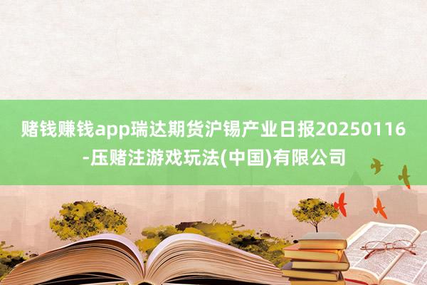 赌钱赚钱app瑞达期货沪锡产业日报20250116-压赌注游戏玩法(中国)有限公司