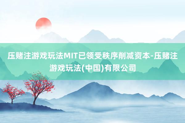 压赌注游戏玩法　　MIT已领受秩序削减资本-压赌注游戏玩法(中国)有限公司