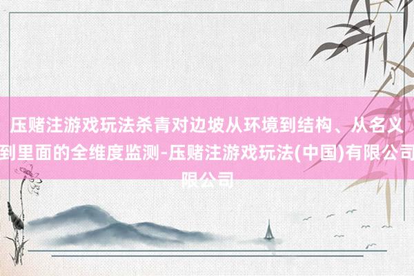 压赌注游戏玩法杀青对边坡从环境到结构、从名义到里面的全维度监测-压赌注游戏玩法(中国)有限公司