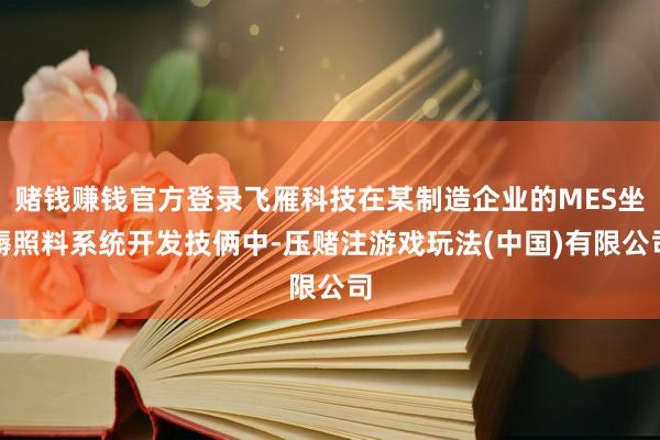 赌钱赚钱官方登录飞雁科技在某制造企业的MES坐褥照料系统开发技俩中-压赌注游戏玩法(中国)有限公司