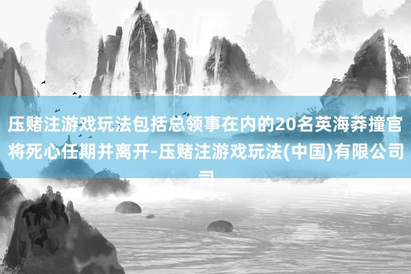 压赌注游戏玩法包括总领事在内的20名英海莽撞官将死心任期并离开-压赌注游戏玩法(中国)有限公司